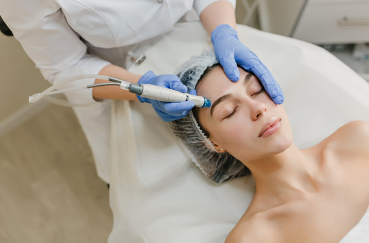 Dermatology treatment room with advanced equipment